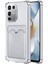 Infinix Note 50 Uyumlu Kartlıklı Kılıf Darbe Emici Köşe Korumalı Cüzdanlı Esnek Silikon Kapak - Şeffaf 1