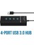 USB Çoklayıcı 4in1 USB 3.0 4 Port Çoğaltıcı Hub 5gpbs Hızlı Aktarım 30CM Kablo Pc Bilgisayar Switch Splitter 3