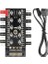 8849 10 Port Fan Power Sata Güç Switch Pwm Çoklayıcı, Sata Power 10 Port Soğutma Fan Splitter Hub, Pc Bilgisayar Soğutma Sistemi Için Kullanılır. 5