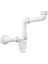 Bagno Yer Tasarruflu Sifon Lavabo - Mobilya Sifonu - Yerden Tasarruf Sağlayan Sifon - Düz Gider - Banyo - Esnek Ayarlanabilir - G 1 1/4 Inç - DN32 1