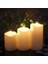 Alevsiz Titreyen LED Mum Büyük Boy 3lü Set Kumandalı 4