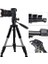 Profesyonel Q111 Taşınabilir 5kg Taşıma Kapasiteli 139,7CM Alüminyum Tripod Gri 2