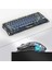Mercury K1 Lite+M2 Kablosuz Rgb Işıklı Mekanik Q Gaming Klavye ve Optik Mouse Seti (Şeffaf Siyah) 5