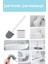 Fırçası Beyaz Renk Silikon Klozet Wc Banyo Küvet Temizleme Fırçası Antibakteriyel Kolay Temizlenir Delmeden Duvara Monte Ürün Boyutu: 36.5cm x 10CM x 4.1cm (Beyaz) 4