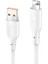 Zengezur Konfulon DC64 USB To Lightning 1m 3.0A Hızlı Şarj Kablo - Beyaz 1