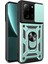 Xiaomi 13T Pro Uyumlu Tank Kılıf Yüzüklü Standlı Extra Darbe Koruma Zırhlı Outdoor Kapak - Yeşil 1