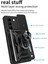 Infinix Hot 50 Pro Plus Uyumlu Tank Kılıf Yüzüklü Standlı Extra Darbe Koruma Zırhlı Outdoor Kapak - Siyah 5