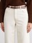 Yeni Sezon Beli Kemerli Wideleg Kadın Jean Pantolon 3