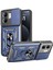 Infinix Hot 50I Uyumlu Tank Kılıf Yüzüklü Standlı Extra Darbe Koruma Zırhlı Outdoor Kapak - Lacivert 1