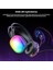 HT409 USB Kablolu Rgb LED Aydınlatmalı Mikrofonlu Kulak Üstü Gaming Kulaklık Siyah 4