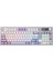 Ajazz AK980 Ekranlı Mekanik Klavye Rgb, Tam Boy Hot-Swap 3 Modlu 8000 Mah Batarya Oyun Klavyesi, Bluetooth /2.4g Kablosuz/type-C Kablolu Mor/gift Switch 1