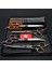 Dragon Profesyonel 7.0 Inch-18 cm Berber Kuaför Makas Seti 440C Paslanmaz Japon Çeliği Metal 5 Li Set 2