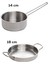 Paslanmaz Çelik Kaçerola ve Sahan Seti - Yumurta Sahan ve Sos Tavası 14-18 cm 5