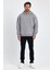Erkek Oversize % 100 Pamuk Içi Polarlı Yumuşak Dokulu Basic Siyah Kapüşonlu Sweatshirt 3