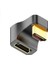 U Şekli HDMI 2.1 Adaptör Fişi Jakına, Standart HDMI Tip A Adaptörü UHD 3D 8k @60Hz Dizüstü Bilgisayar Projektörü Tv Pc Için 180 Derece Aşağı Açı 1