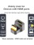 U Şekli HDMI 2.1 Adaptör Fişi Jakına, Standart HDMI Tip A Adaptörü UHD 3D 8k @60Hz Dizüstü Bilgisayar Projektörü Tv Pc Için 180 Derece Aşağı Açı 2