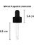30 ml Metal Kapaklı Damlalık Dropper Şişesi Serum 30 cc Cam Şişe 6 Adet (Siyah Kapak, Amber/kahverengi) 3