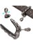 Gitar Ayarlanabilir Sızdırmazlık Kaymaz Metal Kapo Kauçuk Pedli Halk Gitarı Elektro Gitar Akustik Gitar Ukulele Için (Siyah) 5