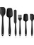 Silikon Spatula Seti, 6 Adet Silikon Spatula, Çorba Kaşığı, Fırın Fırçası, Spatula, Isıya Dayanıklı ve Yapışmaz, Paslanmaz Çelik ve Dikişsiz Tek Parça Tasarım.kaliteli Malzeme 1
