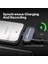 P2L Lavalier Mikrofon 2,4 G Kablosuz Mikrofon Sistemi 2 * Vericili + 1 * Mini Aydınlatma Alıcısı + 1 * Kablosuz Şarj Kutusu 150 M Menzilli Dahili Batarya iPhone iPad Için (Taş Mavisi) 4