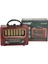 Orta Boy Retro Ahşap Tasarım Bluetooth Hoparlörlü Radyo - Fm/am Destekli, Şarjlı ve Taşınabiliri Radyo NS-6636 (5256) 3