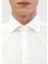 Beyaz Düz Regular Fit Dokuma Klasik %100 Pamuk Gömlek 4