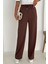 Kadın Lastikli Bel Bağcıklı Bol Paça Pantolon – Rahat & Minimal Stil 3