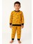Erkek Çocuk Sarı Dinazor Desenli Pamuklu Eşofman Takımı 1