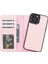Apple iPhone 13 Pro Max Uyumlu Deri Cüzdanlı Kılıf Nu2 Pembe 5