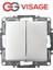 Visage Ambiance Gümüş Komütatör Anahtar Çerçevesiz - Priz ve Anahtar Için Uyumlu Çerçeve 2