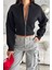 Kadın Fermuarlı Fit Cropped Sweatshirt – Sportif & Şehirli Stil 2