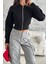 Kadın Fermuarlı Fit Cropped Sweatshirt – Sportif & Şehirli Stil 3