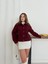Zr Model Kaşe Ceket Bordo ST255807 4