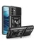 Samsung Galaxy S25 Fe Uyumlu Kılıf Sürgülü Yüzüklü Standlı Armour Darbe Emici Dayanıklı Tank Kapak 1
