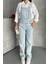 Pantolon Kar Yıkama Salopet Mavi D2514 3