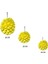 Süs Ponpon Petekli 3lü Set Sarı Pk:3 1