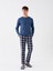 Yeni Sezon Standart Kalıp Ekose Polar Pijama Alt 1