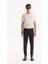 Erkek Antrasit Viskon Karışımlı Kolay Ütülenen Çizgili Slim Fit Pantolon A52Y3006 1