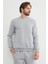3 Iplik Basic Bisiklet Yaka Sweatshirt 2