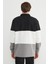 Renk Bloklu Polo Yaka Yarım Düğmeli Pike Sweatshirt 8