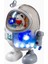 Işıklı Müzikli Kedi Robot Beyaz 4
