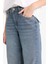 Straight Wide Yüksek Bel Uzun Jean Yıkamalı Pantolon F5527AX25AU 5