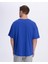Chibaf Tee Erkek Mavi Oversize Fit Tişört 4