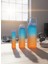 Mavi, 3’lü Set - Sticker’lı Pipetli Matara Seti - 2000ML,900ML,300ML 1