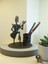 Kuru Kafa Metal Kalemlik ve Gitar Figürü – Masaüstü Organizatör (14X16 Cm) 4
