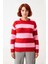 Kadın Rahat Kesim Çizgili Bisiklet Yaka Triko Kazak Uzun Kollu Soğuk Hava Için Ideal Kaliteli 1