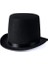 Yetişkinler Için Siyah Renk Ringmaster Sihirbaz Şapkası Fötr Şapka 15 cm - Lisinya 1