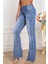 Cedy Denım Kadın 5 Cep Düşük Bel Ispanyol Paça Skinnyfit Esnek Jean Pantolon C619 7
