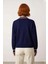 Kadın Oversize Kesim Düşük Kol Polo Yaka Triko Kazak Soğuk Havalarda Şıklığı ve Konforu Bir Arada 2