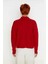 Kadın Kışlık Oversize Polo Yaka Saç Örgü Triko Kazak Düşük Uzun Kollu Basic Rahat Tasarım Kaliteli 3